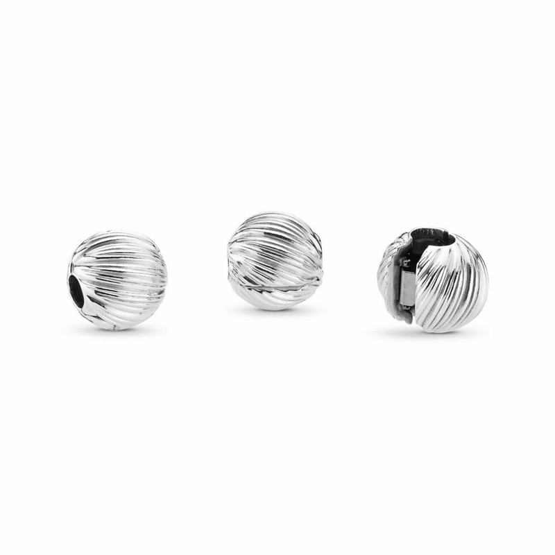 Pandora Seeds Of Elegance Clip Charm Ireland - Sterling Silver/Silicone - 136278LMT